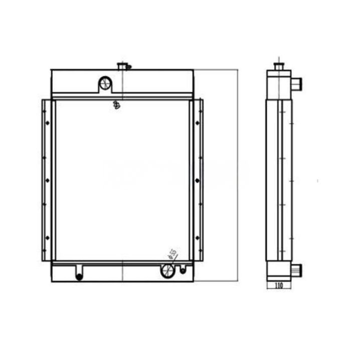 YUCHAI For YUCHAI Excavator YC135 Water Tank Radiator Core ASS'Y