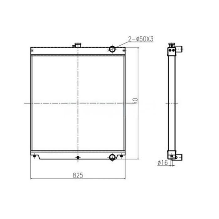Sany For Sany Excavator SY235-8S SY235C-8 SY235C-9 SY305C-9H Water Tank Radiator Core ASS'Y