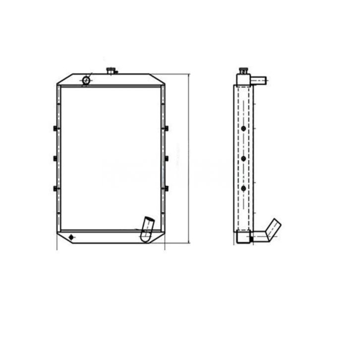 Hyundai For Hyundai Excavator R150-7 Water Tank Radiator Core ASS'Y