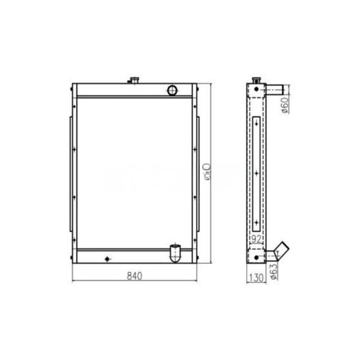 Hyundai For Hyundai Excavator R265-7 Water Tank Radiator Core ASS'Y