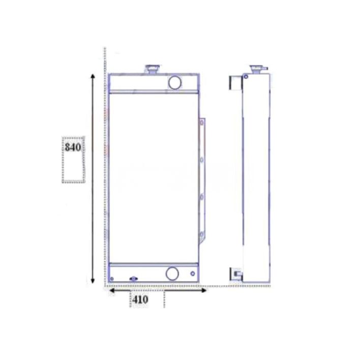 JCB For JCB Excavator JS110 JS115 Water Tank Radiator Core ASS'Y