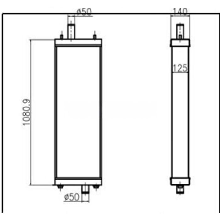 Komatsu For Komatsu Excavator Bulldozer D65 Water Tank Radiator Core ASS'Y