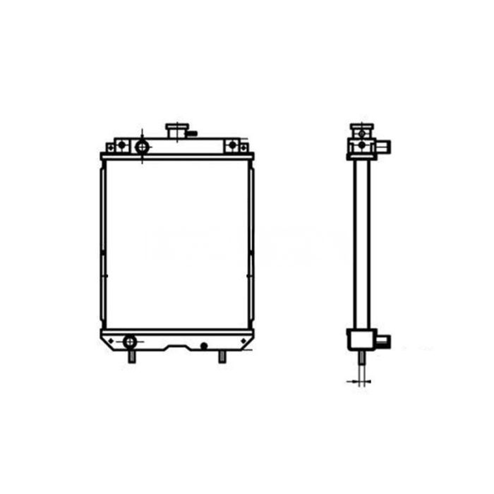 Kobelco For Kobelco Excavator 17SR-3 Water Tank Radiator Core ASS'Y PU05P00015F1