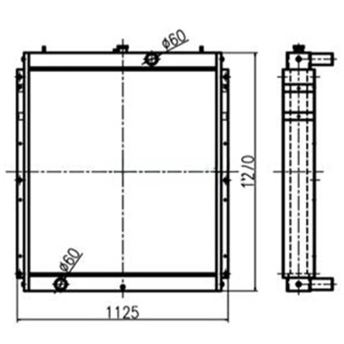 Doosan Water Tank Radiator 202-00075E 202-00075B 202-00075C Compatible for Doosan Excavator S500LC-V S470LC-V S420LC-V