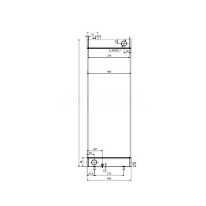 Doosan Water Tank Radiator Compatible for Doosan Excavator DH500-7 New