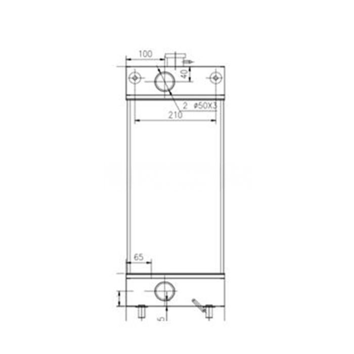 Doosan Water Tank Radiator Compatible for Doosan Excavator DX80R