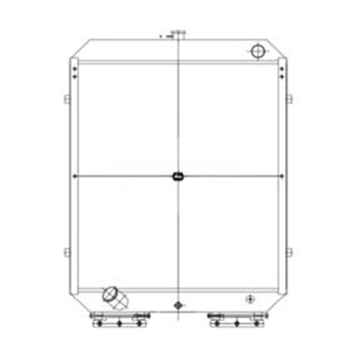 Hyundai Water Tank Radiator 11N5-40021 Compatible for Hyundai Excavator R170W-7 R180W-7
