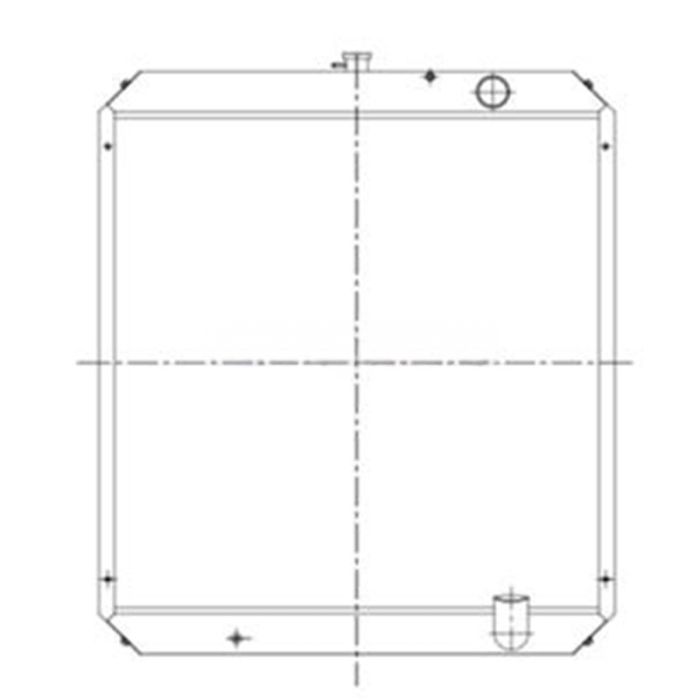 Hyundai Water Tank Radiator 11NA-40230 Compatible for Hyundai Excavator R320LC-7 R360LC-7