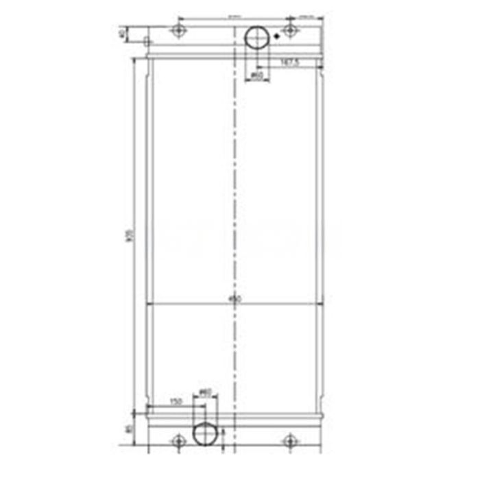 Hyundai Water Tank Radiator Compatible for Hyundai Excavator R1400-9A