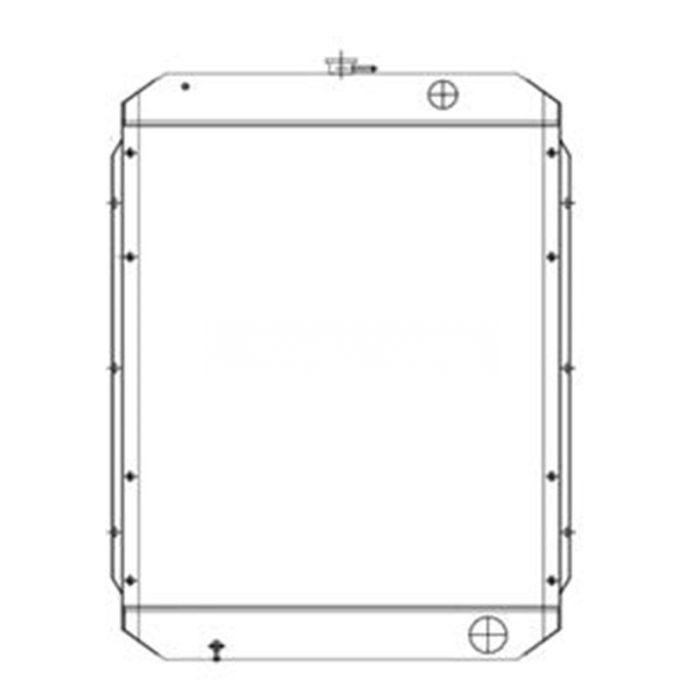 Hyundai Water Tank Radiator Compatible for Hyundai Excavator R210W-5