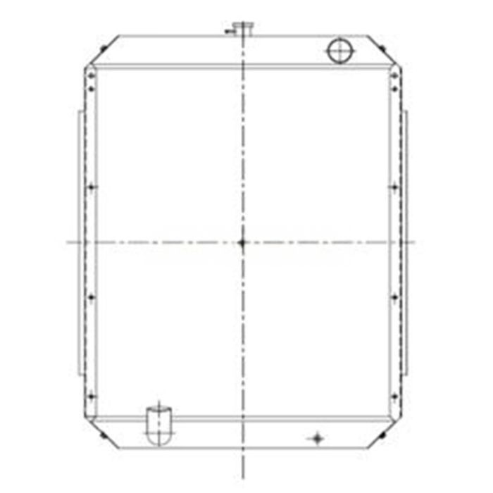 Hyundai Water Tank Radiator Compatible for Hyundai Excavator R2900-3