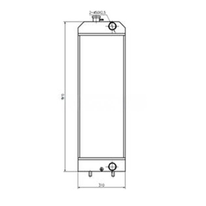 Caterpillar Water Tank Radiator 3786178 Compatible for Caterpillar CAT Excavator E312D