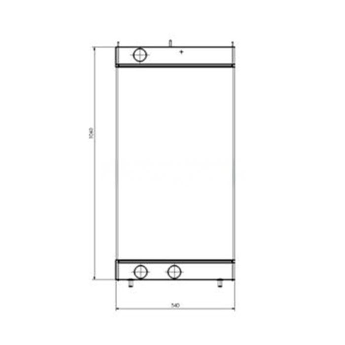Komatsu Water Tank Radiator 56B-03-21210 Compatible for Komatsu HM350-2 HM400-2 Dump Truck