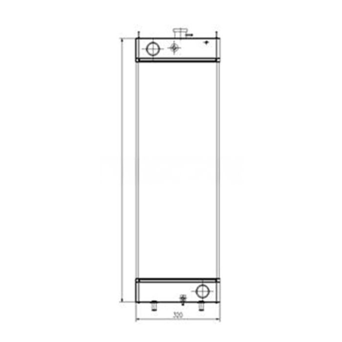 Kobelco Water Tank Radiator Compatible for Kobelco Excavator SK200-10
