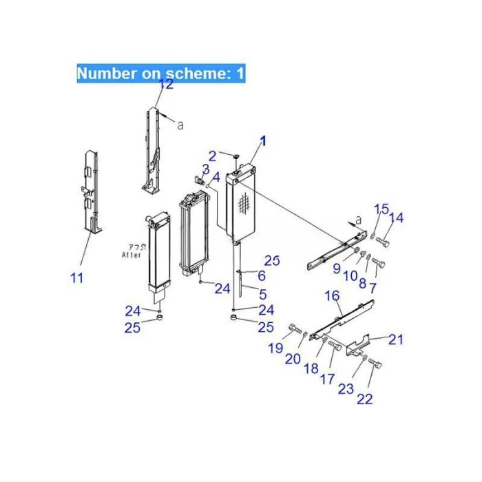 Komatsu For Komatsu Excavator PC228US-3 PC228USLC-3 Water Tank Radiator ASS'Y 22U-03-22113