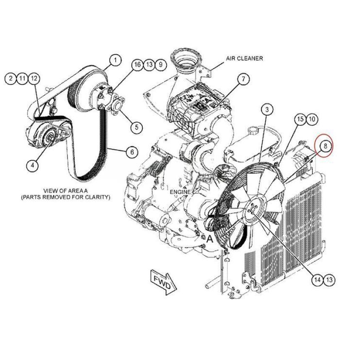 Caterpillar Fan 487-3310 Compatible for Caterpillar CAT Engine C4.4 Backhoe Loader 426F2