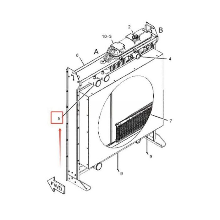 Caterpillar Aftercooler 391-6407 Compatible for Caterpillar CAT Generator C18 C18 I6