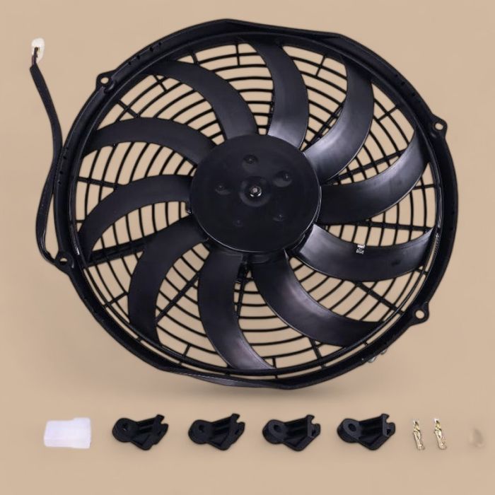 Kubota Fan Assembly V0511-45730 Compatible for Kubota SVL65-2C SVL75C SVL90-2C SVL95-2SC SVL97-2C