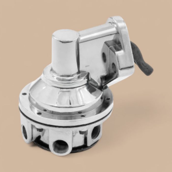 Chevrolet 3/8"NPT-Fitting High Volume Mechanical Chrome Fuel Pump PCE146.1007 Compatible for Chevrolet SBC Engine 350