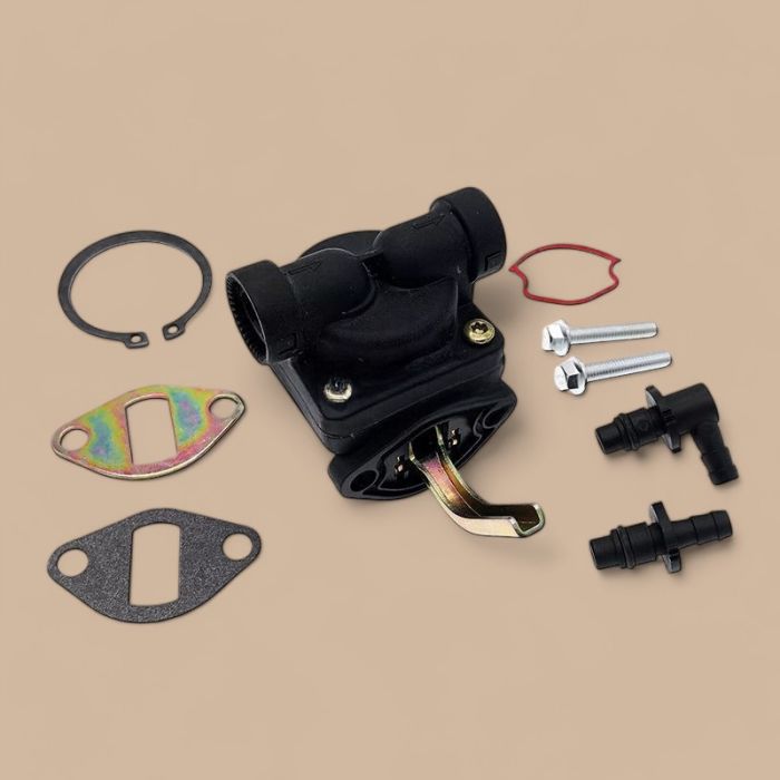 John Deere Fuel Pump with Fitting Kit AM133627 Compatible for John Deere LX173 GT225 LT133 LT155 LTR150 LX173 L110