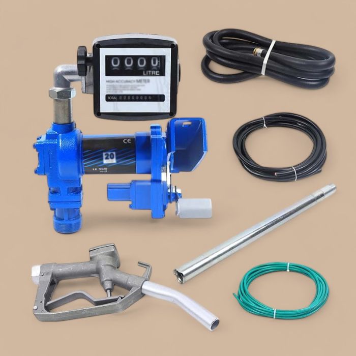 20GPM 12V Gasoline Fuel Transfer Pump With Liter Meter Anti-Explosive FYB-50