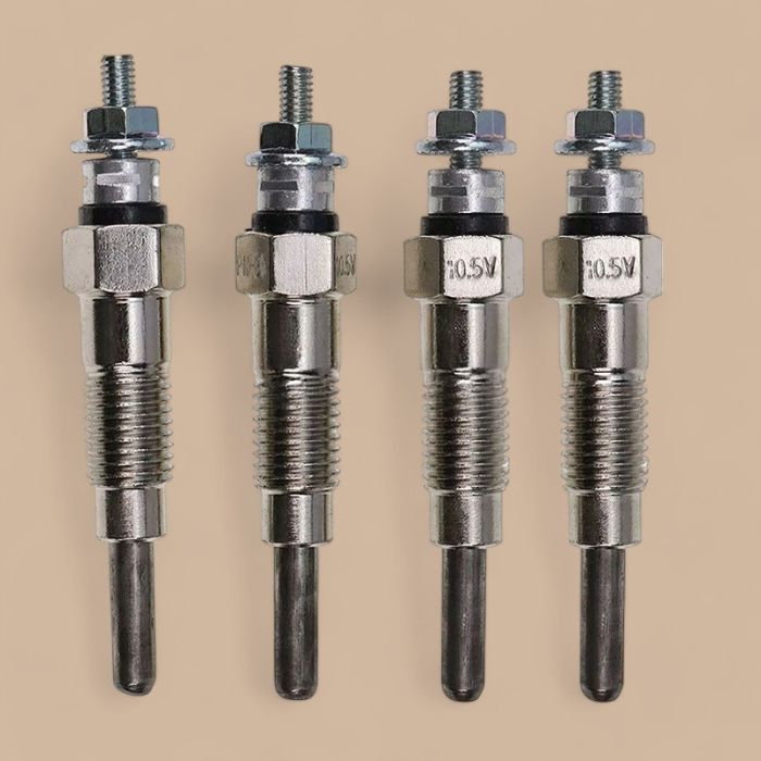 Kubota 4Pcs Glow Plug 15261-65513 Compatible for Kubota Engine V1200 V1100 V1502 V1702 V1902 Z400 Z430 Z500 Z500-1A Z600 Z-600A