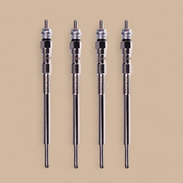 Kubota Set of 4 Glow Plug 1J705-65510 Compatible for Kubota Engine V2607 Excavator KX057-4 KX057-5 U55-4 U55-5