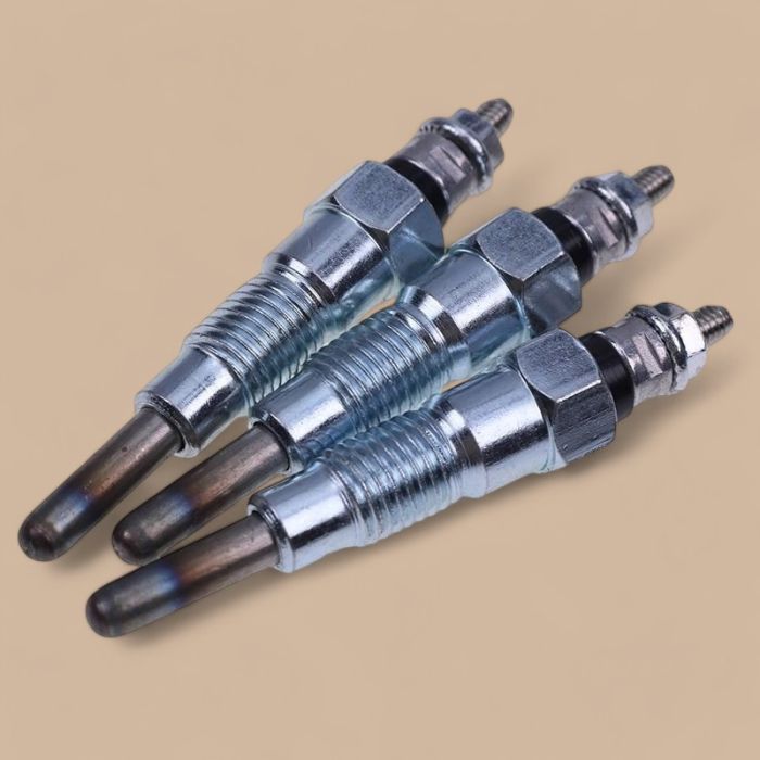 Yanmar 3Pcs Glow Plug 44-7130 42-0916 Compatible for Yanmar Engine 366 3TNA72 395 Thermo King TS200 TS300 TS500 TS600