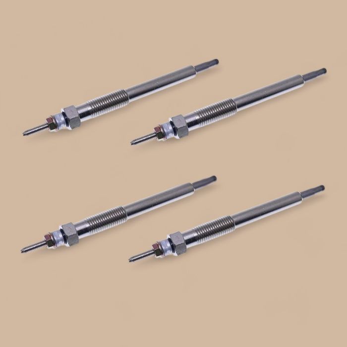 Kubota 4 Glow Plugs 7000734 1J700-65512 Compatible for Kubota Engine V2607 Excavator KX057-4 U55 Bobcat Loader S160 S185 S205 S550 S570 S590 T180 T190 T550 T590