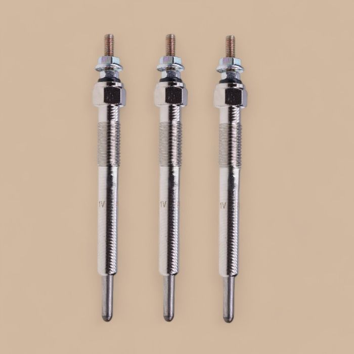 Yanmar 3 Pcs Glow Plug 129008-77800 Compatible for Yanmar Engine 3JH40 3TNV88 3TNV82A 3TNV86CT 3TNV86CHT