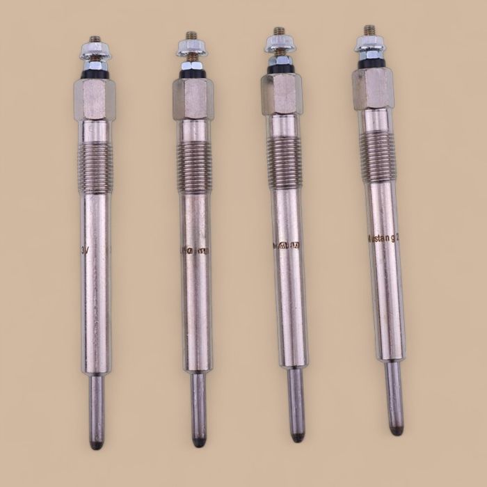 Isuzu 4Pcs Glow Plug VI1825130431 VI9825139287 Compatible for Isuzu Engine 4BD1 Kobelco Excavator SK60 SK120 SK100 SK150LC SK200SR SK200SRLC