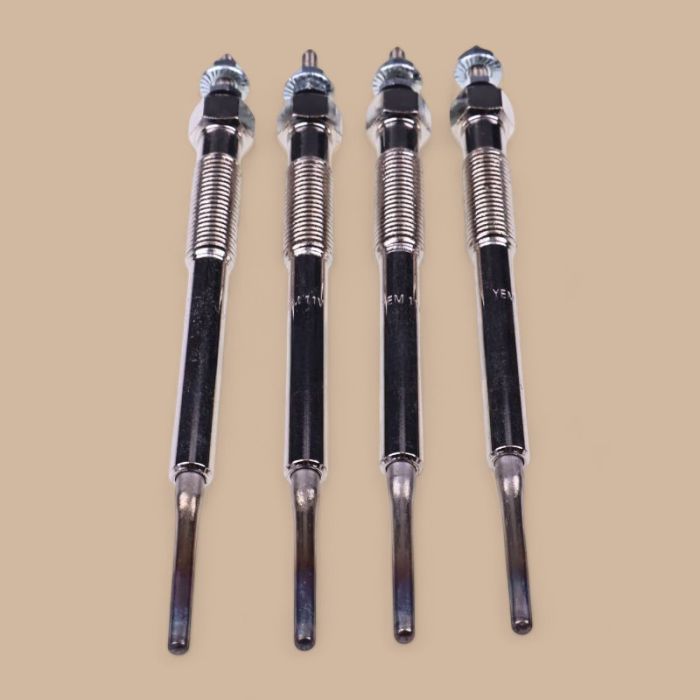 Isuzu 4Pcs Glow Plug 8982907550 Compatible for Isuzu Engine 4JJ1 4HK1 Truck FTR FVR NPR NQR NRR NPR-HD