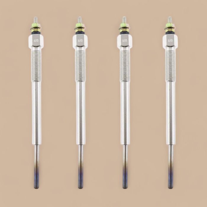 JCB 4 Pieces Glow Plug 717/20347 Compatible for JCB Excavator JS175W JS190 JS200 JS200W JS210 JS220 JS220LR JS220XD JS235 JS240 JS260 JZ235 JZ255