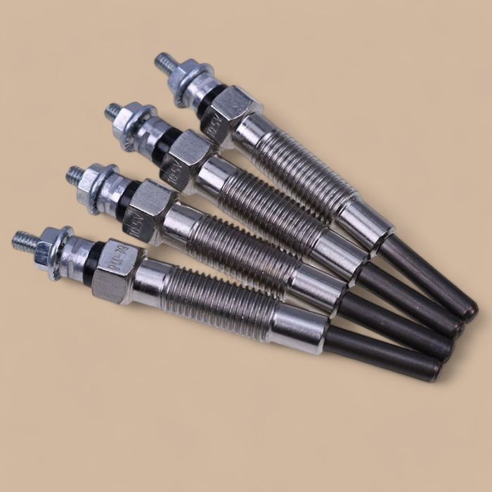 Mitsubishi 4 Pieces 12V Glow Plug 32A66-04101 Compatible for Mitsubishi Engine S4Q2 S4S Forklift F18B FD28 FD35A
