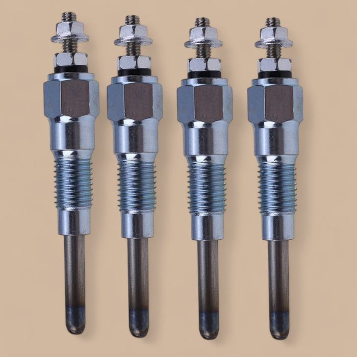 Perkins 4 PCS Glow Plug 16241-6551 Compatible for Perkins Engine 4.154 Series 200 Gehl Skid Steer Loader 6625 SL6625