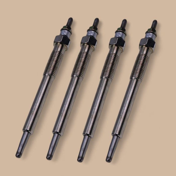 Kubota 4Pcs Glow Plug 6684850 Compatible for Kubota Engine V2003 V2203 V2403 Bobcat B300 E32 E35 S130 S150 S175 S185 S205 S510