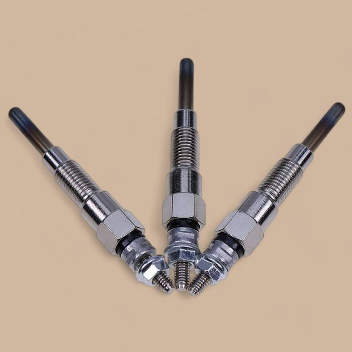 Kubota 3Pcs Glow Plug 839119GT Compatible for Kubota Engine D1105 Genie Lift GS-2668 GS-2669 GS-3268 GS-4069 Z-34/22 Z-45/25 Z-60/37