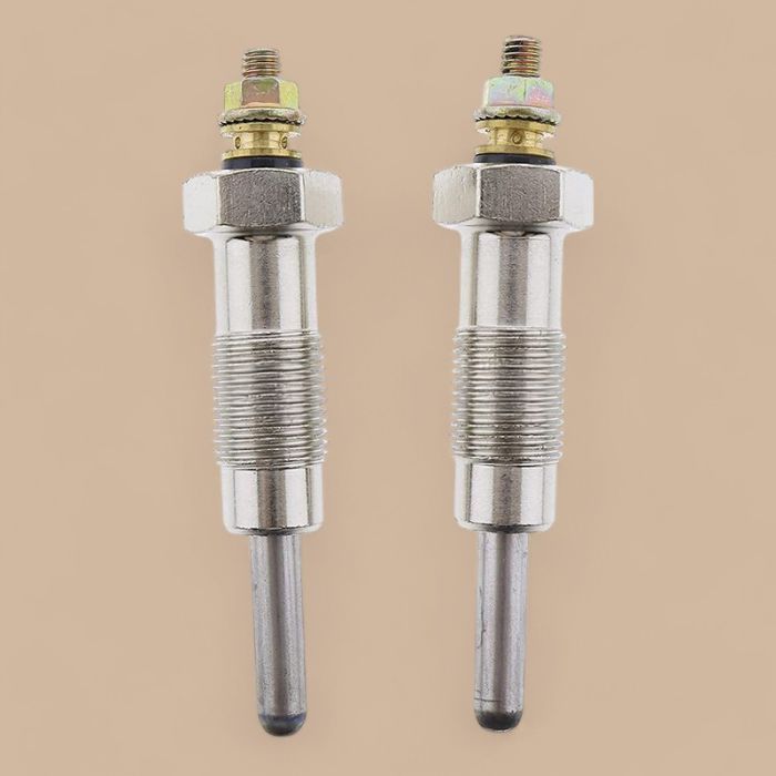 Shibaura 2 Pieces Glow plugs 18536-6010 Compatible for Shibaura Tractor SD1800 SD1840 SD2000D SD2040 SD2200D S700 S900 S1000 S1500