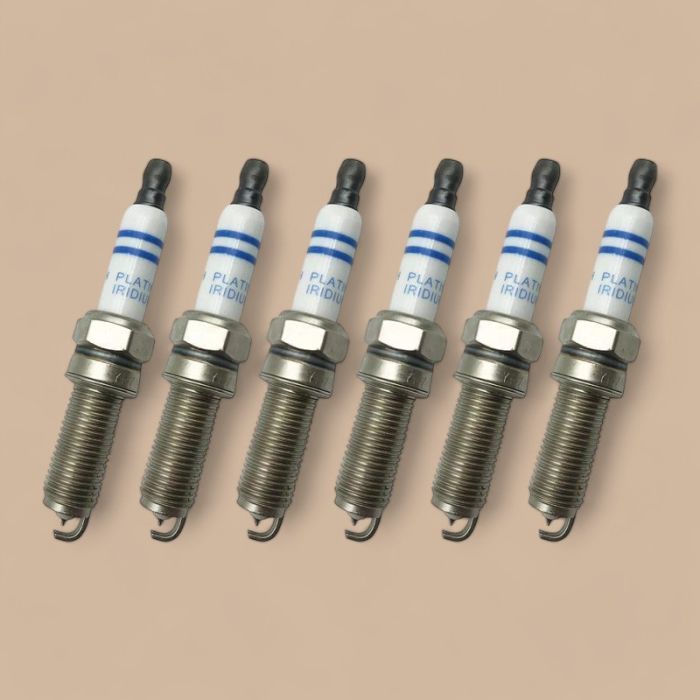 Mercedes 6 Pieces Double Platinum Spark Plug YR7MPP33 004159180326 Compatible for Mercedes Benz C-Class E-Class