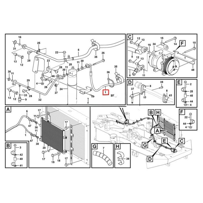 Volvo Hose Assembly VOE16921518 Compatible for Volvo Dump Truck A60H