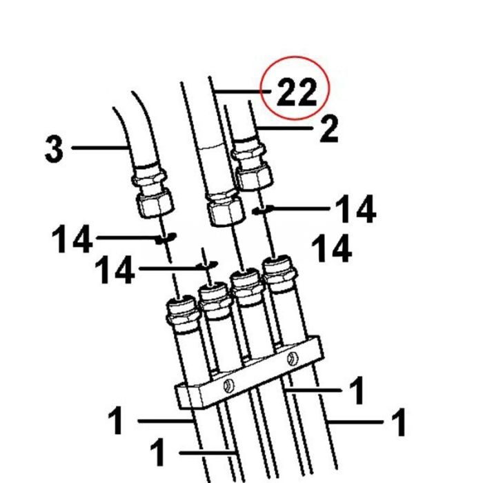 Volvo Hose VOE14387651 VOE14693932 Compatible for Volvo Excavator EW180C EW180D EW180E EW210C EW210D