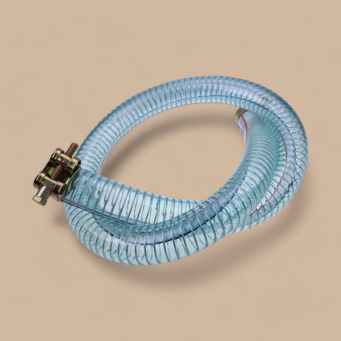 36" Length 1" ID Log Splitter Suction Hose With Worm Gear Hose Clamp