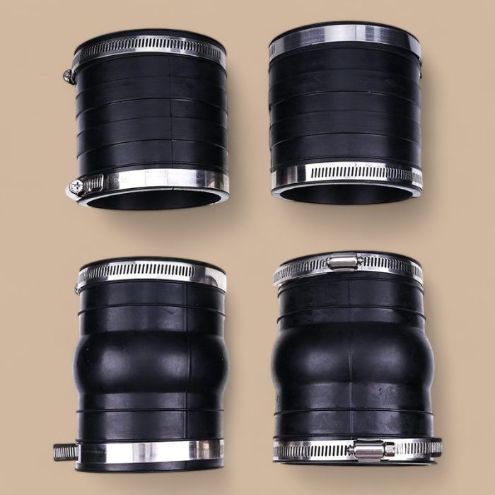 OMC 2 Set Exhaust Hose Bellow 3852696 3863450 Compatible for OMC Volvo Penta 4.3 5.0 5.7 Upper Lower Rubber Coupler