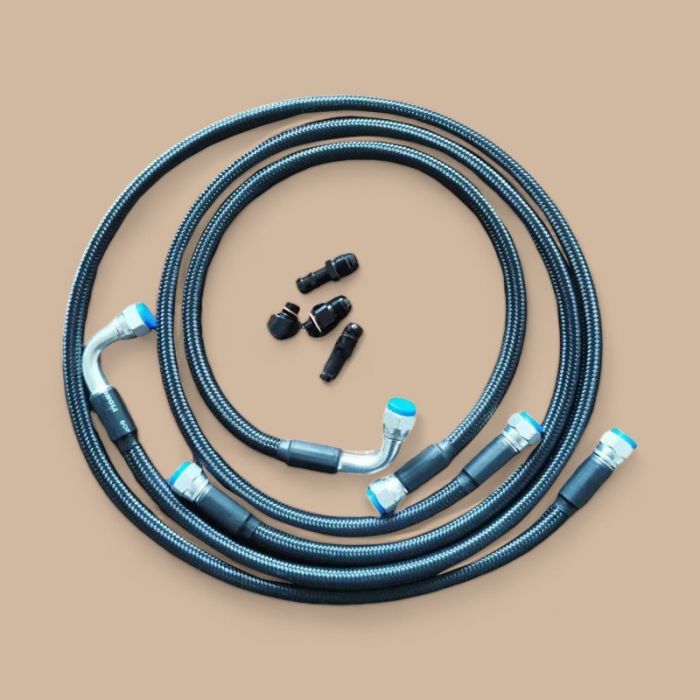 Cummins Heavy Duty Transmission Cooler Hose Line Kit Compatible for 2003-2007 Cummins 47RE 48RE Dodge Ram 2500 3500