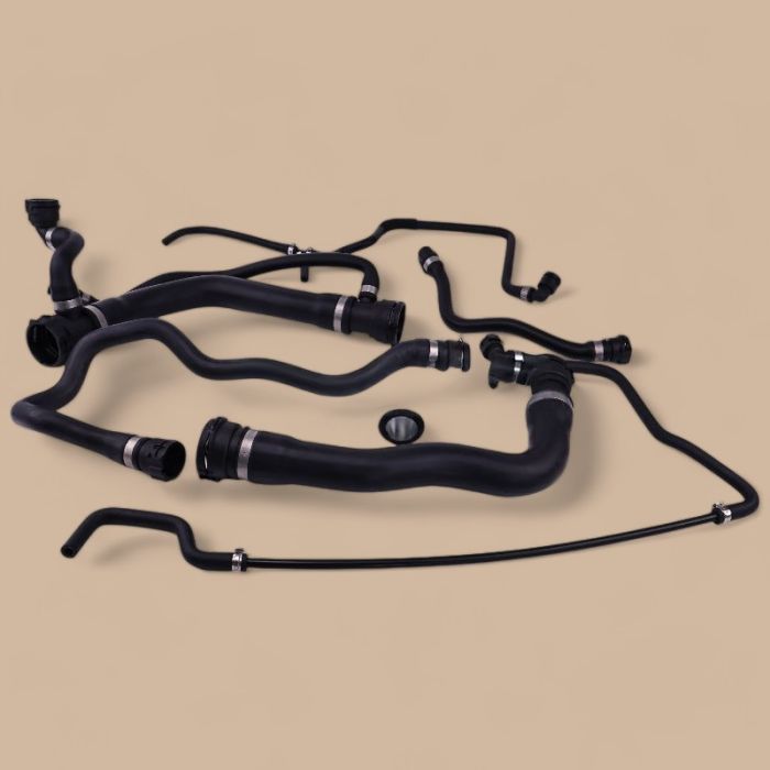 BMW Radiator Coolant Water Hose Pipe Kit 17127534918 Compatible for BMW Vehicle 550i 650i