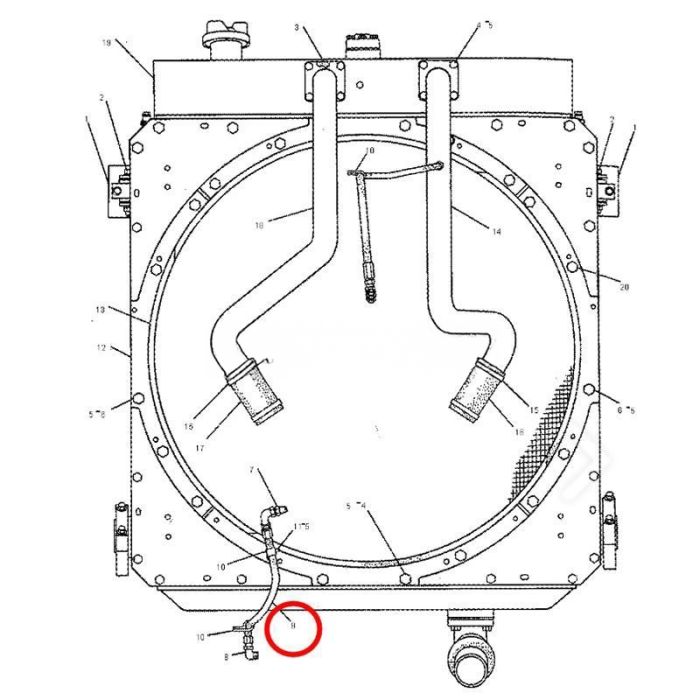 Caterpillar Hose 6N-8785 Compatible for Caterpillar CAT Engine 3408 3408B 3606 3608 C280-16 C280-6 C280-8 Tractor 8A 8S 8U D8L D9N