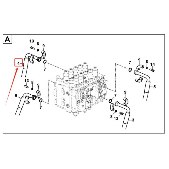 Volvo Hose VOE14713785 Compatible for Volvo Excavator EC950E