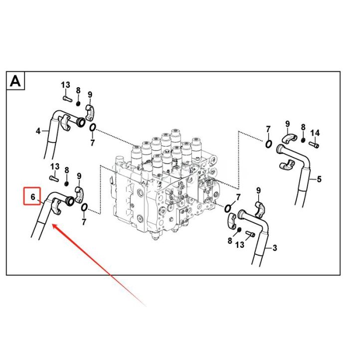 Volvo Hose VOE14713787 Compatible for Volvo Excavator EC950E