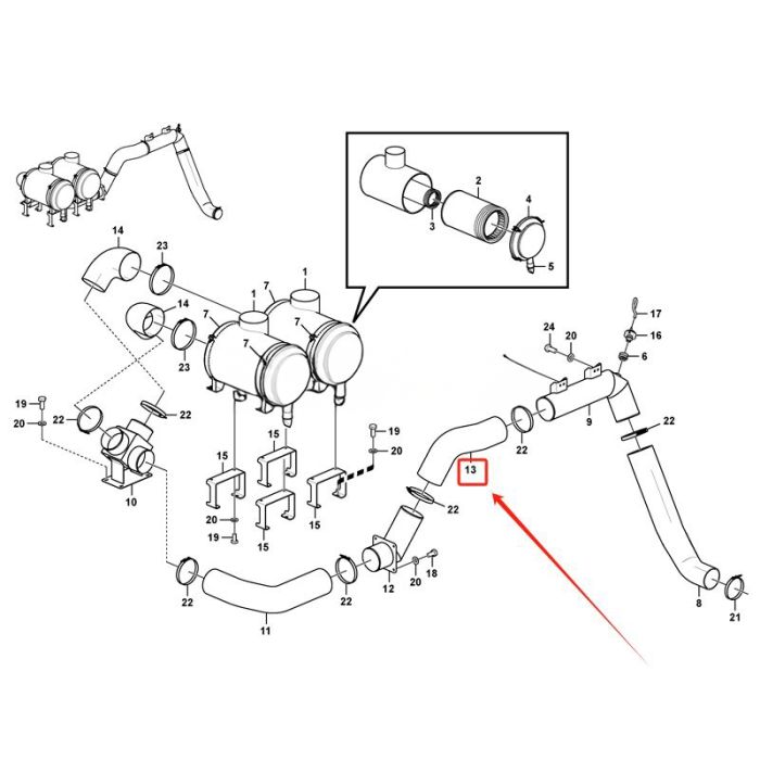 Volvo Hose VOE14681878 Compatible for Volvo Excavator EC950E
