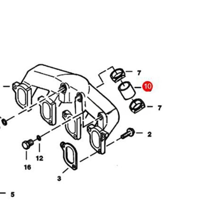 Bobcat Manifold Hose 6670314 Compatible for Bobcat Loader 863 873 883 A220 S250 T200